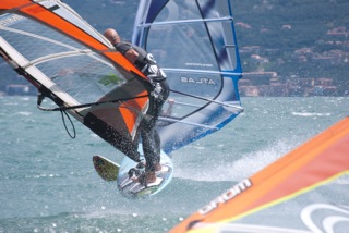 Windsurfing Garda lake 