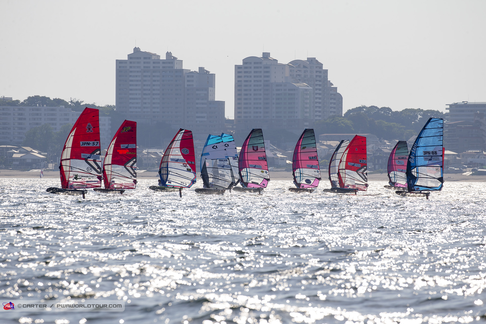 Racing underway in Yokosuka