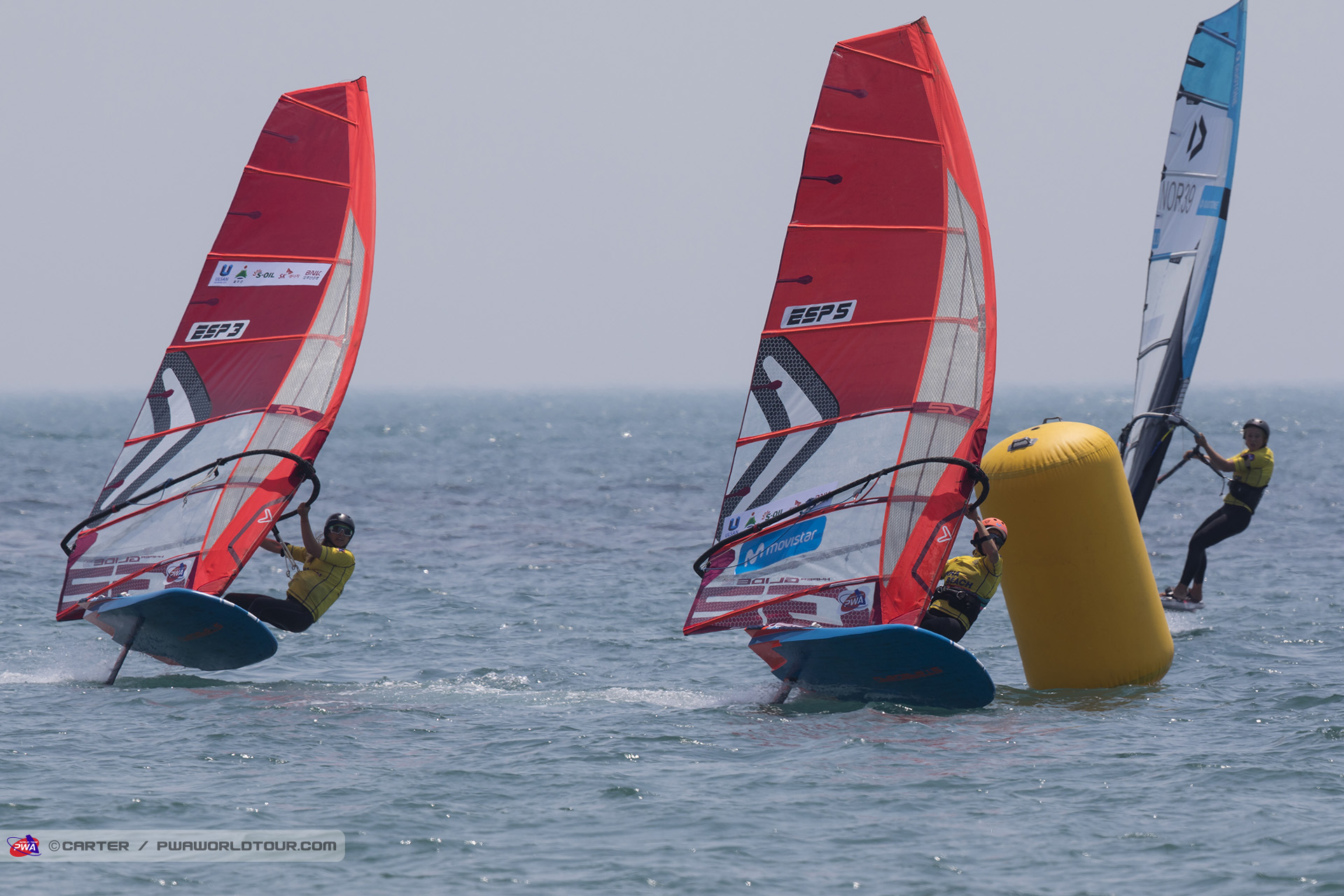 Marina Alabau just ahead of her sister Blanca Alabau